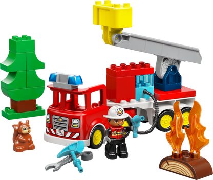 LEGO DUPLO Town 10473 Fire Truck with Hose and Firefighter