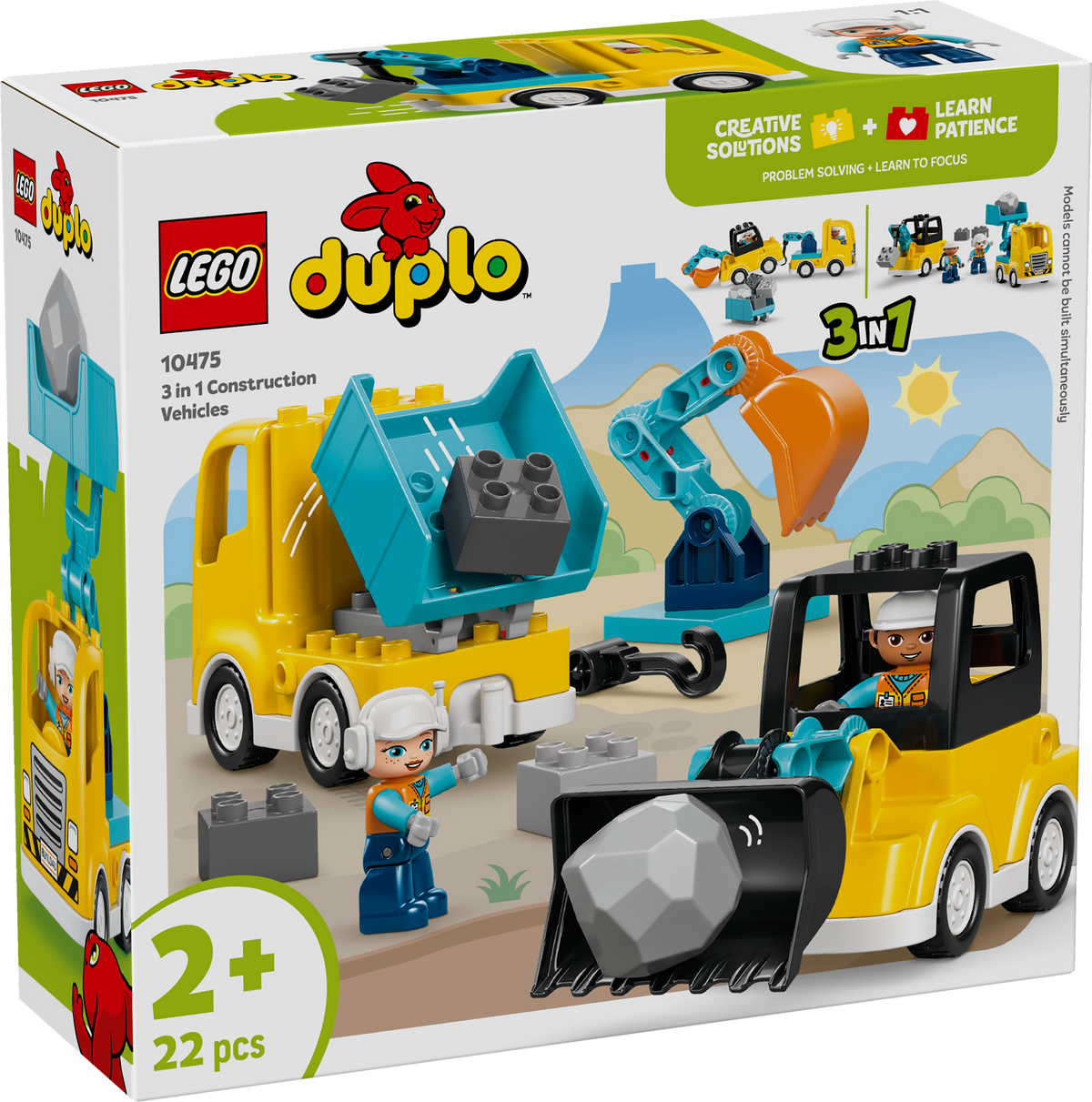 LEGO DUPLO Town 10475 3 in 1 Construction Vehicles