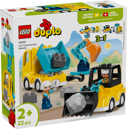 LEGO DUPLO Town 10475 3 in 1 Construction Vehicles