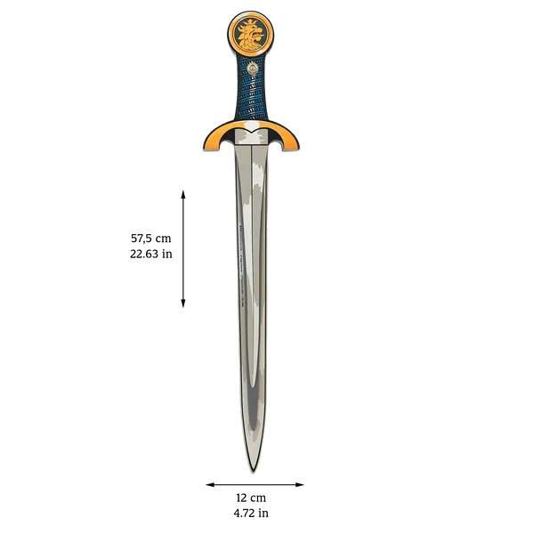 Liontouch  Noble Knight Sword, Blue, Three Layers