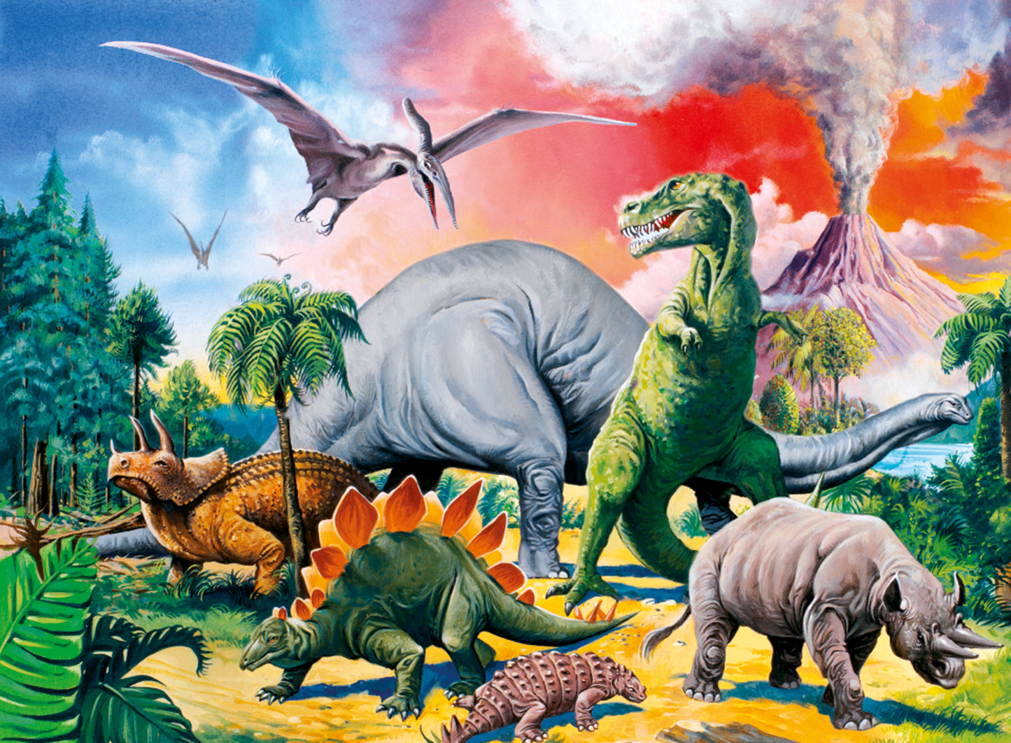 Ravensburger Among the Dinosaurs, 100pc XXL