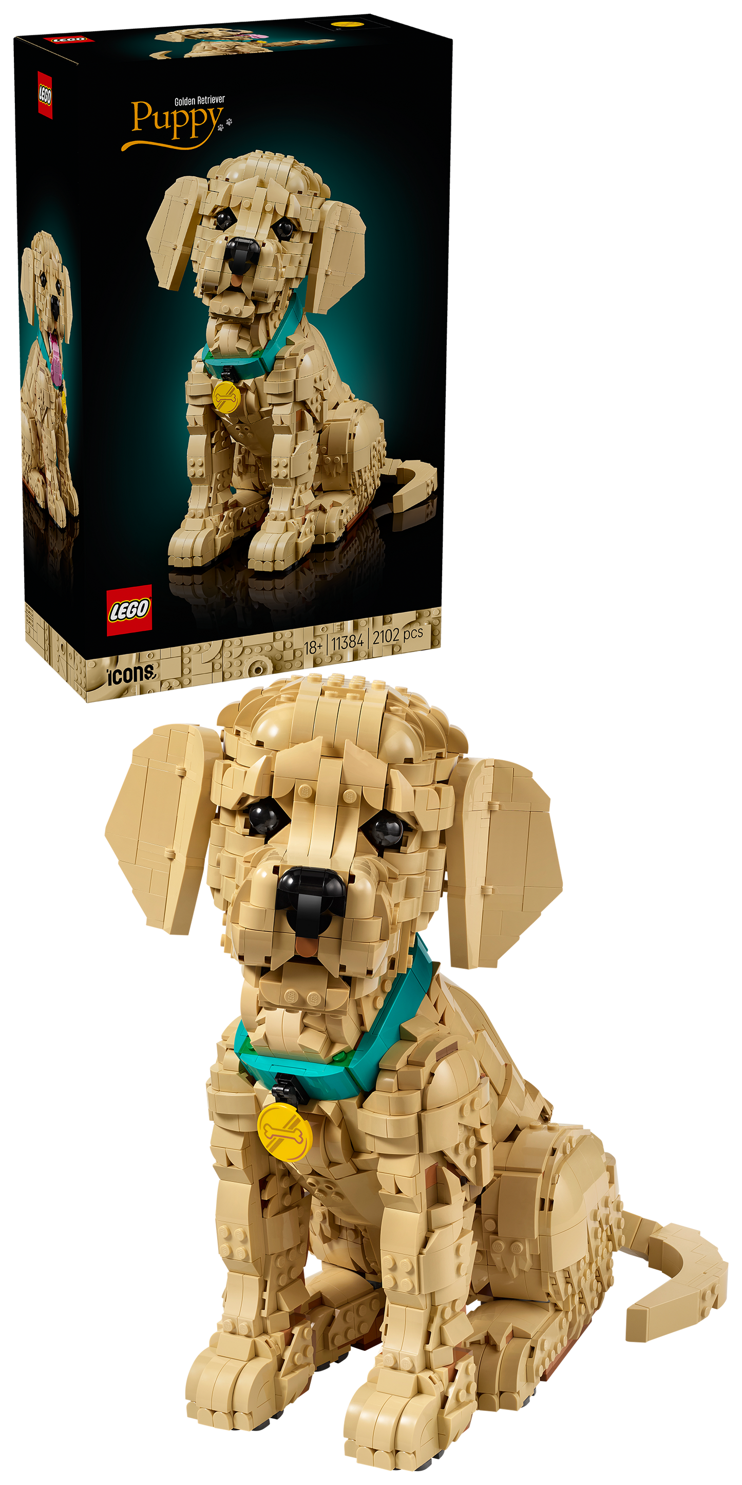 LEGO ICONS 11384 Golden Retriever Puppy