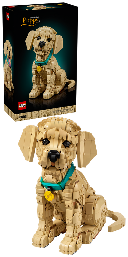 LEGO ICONS 11384 Golden Retriever Puppy