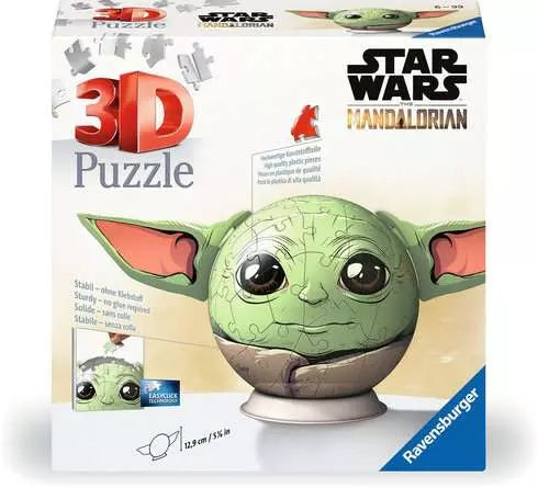 Ravensburger Star Wars Grogu with Ears 3D Puzzle Ball, 72pc