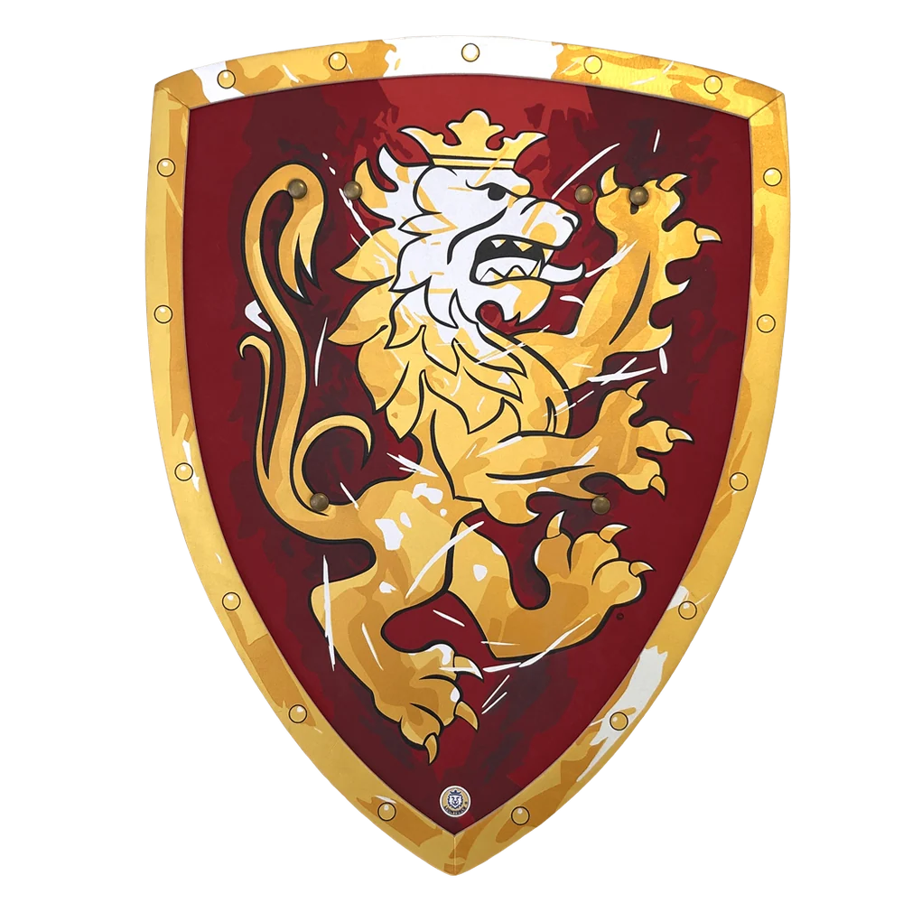 Liontouch Noble Knight Shield, Red, One Layer