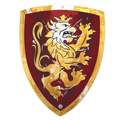 Liontouch Noble Knight Shield, Red, One Layer