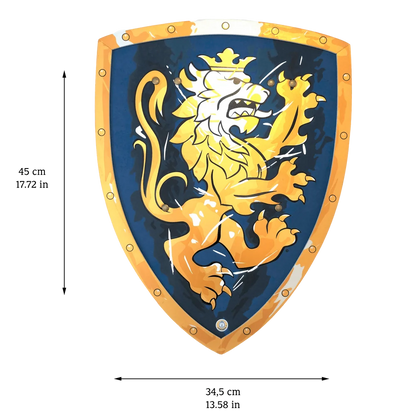 Liontouch  Noble Knight Shield, Blue, One Layer