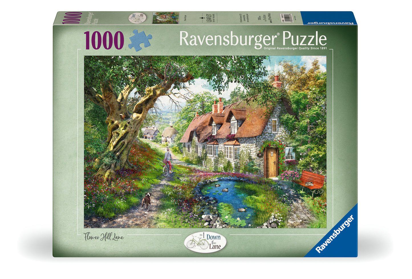 Ravensburger Down the Lane No.1, Flower Hill Lane, 1000pc