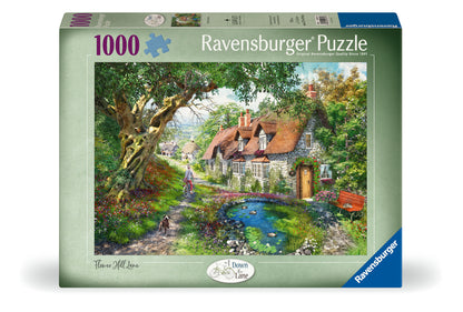 Ravensburger Down the Lane No.1, Flower Hill Lane, 1000pc