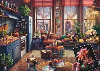 Ravensburger Cozy Boho Studio, 500pc Large Format
