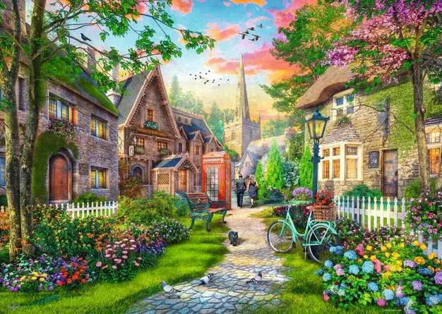 Ravensburger Down the Lane No.4 Church Lane 1000 pc