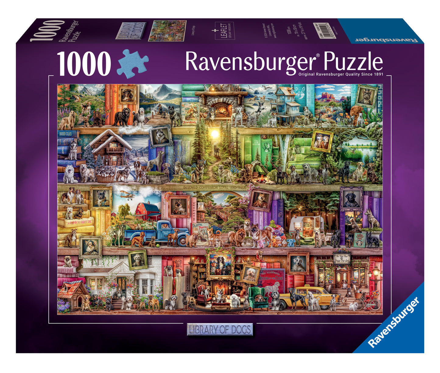 Ravensburger Library of Dogs, 1000pc