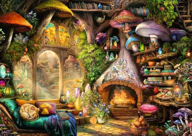Ravensburger Mushroom Cottage, 1000pc