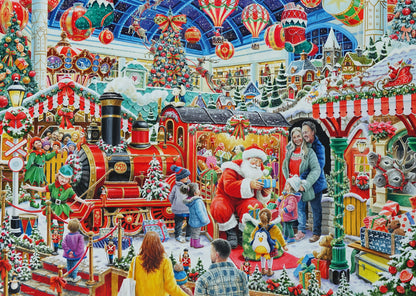 Ravensburger Christmas No29: Santa's Steam Train Grotto , 1000pc