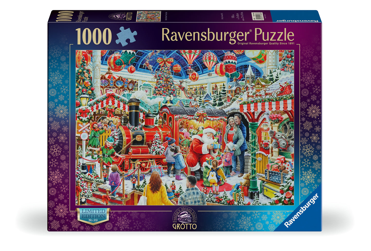 Ravensburger Christmas No29: Santa's Steam Train Grotto , 1000pc