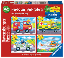 Ravensburger Rescue Vehicles, My First Puzzles (2,3,4,5pc)