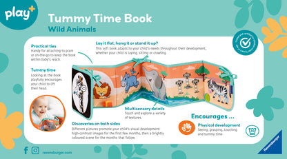Ravensburger Tummy Time Book: Wild Animals