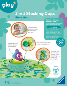 Ravensburger 3 in 1 Stacking Cups: Bird's Nest