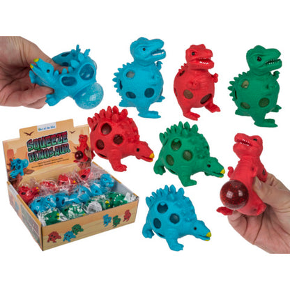 Out Of The Blue Squeeze Dinosaur, Ca. 9 Cm, 3 Colours Ass