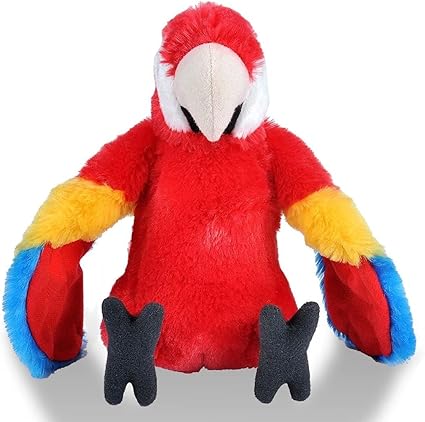 Wild Republic Plush Cuddlekins Macaw Scarlet 30Cm