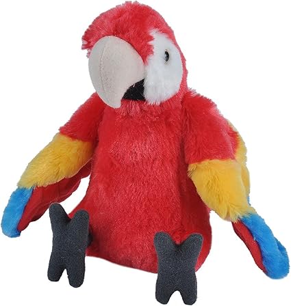 Wild Republic Plush Cuddlekins Macaw Scarlet 30Cm