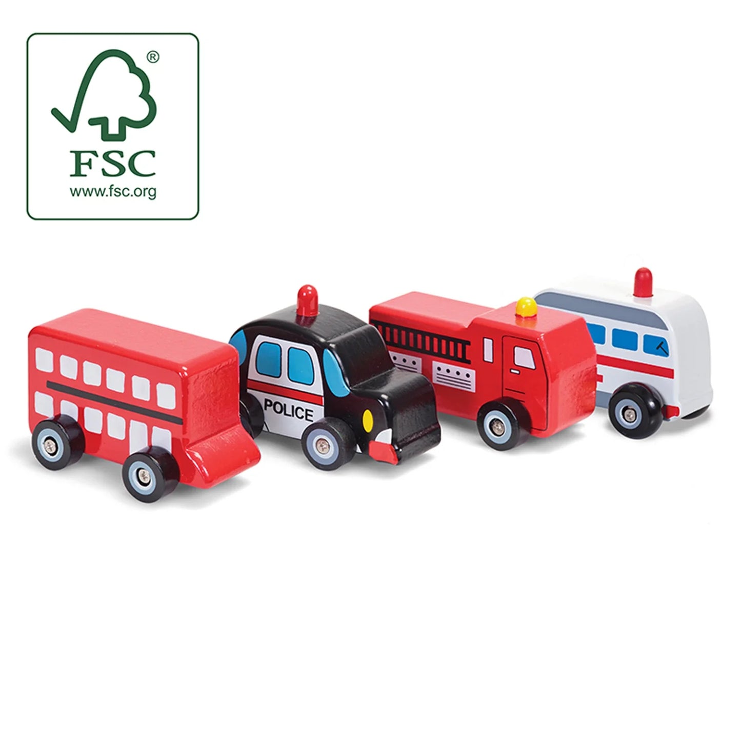 Wooden Wheels Toy Cars (1 Chosen At Random)
