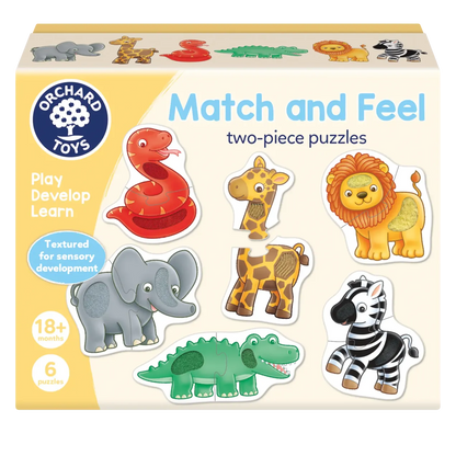 Orchard Toys Match & Feel - 2 Piece Puzzle