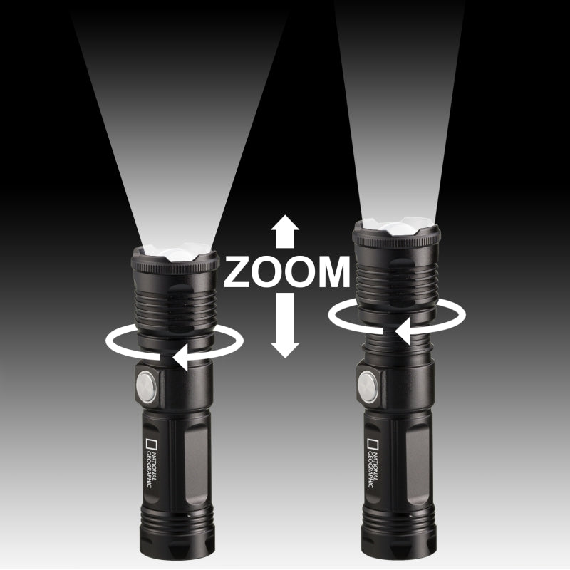 Bresser National Geographic Iluminos 1000 Led Zoom Flashlight 1000 Lm