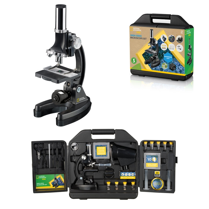 Bresser National Geographic Microscope 300X-1200X Incl. Hardcase