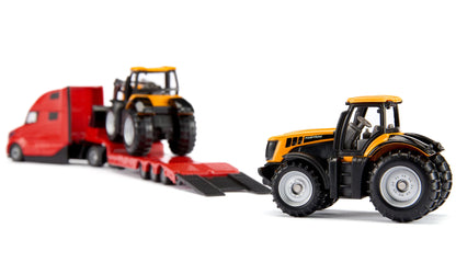 Siku 1:87 Volvo Truck with JCB Tractors