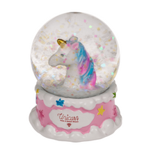 Out Of The Blue Polyresin Glitter Globe, Unicorn Asst. 1 piece chosen at random