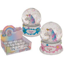 Out Of The Blue Polyresin Glitter Globe, Unicorn Asst. 1 piece chosen at random