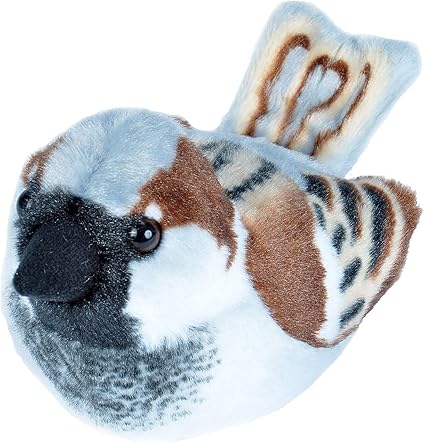 Wild Republic Plush Bird Rspb House Sparrow 18Cm