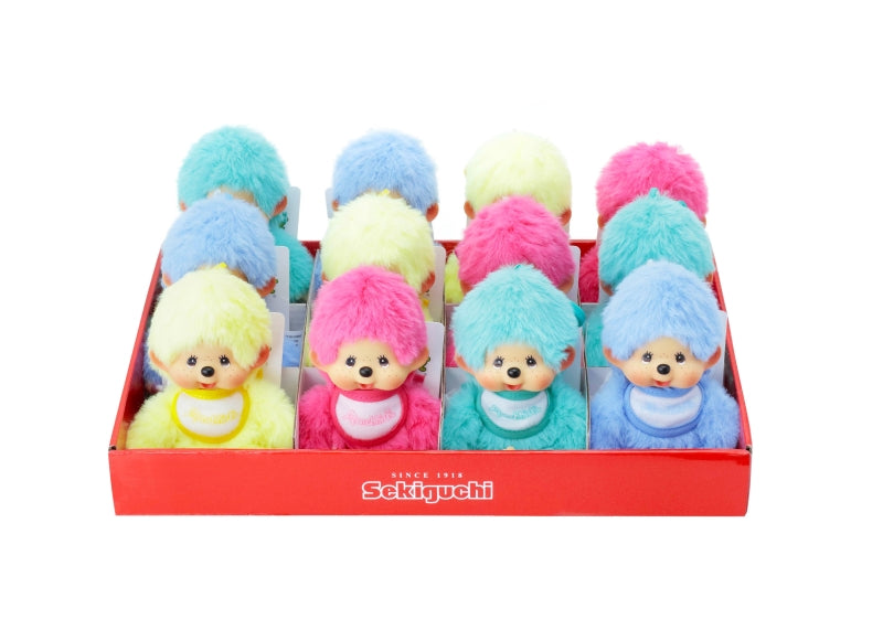 Monchhichi Keychains Color - 4 x Pink. 2 x Mint. 2 x Yellow. 4 x Light Blue (15 cm)