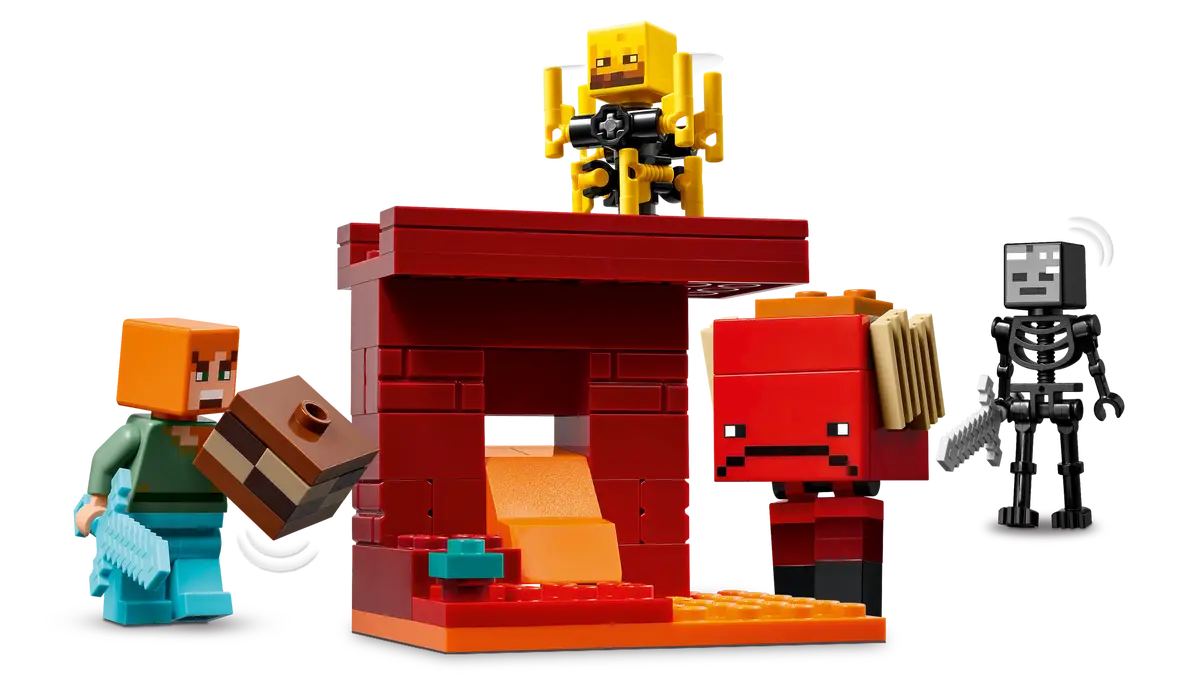 Lego  Minecraft 21266 The Nether Lava Battle