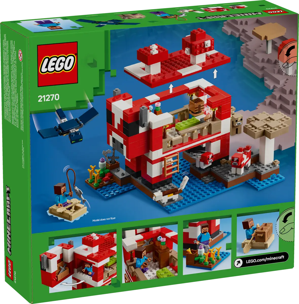 Lego  Minecraft 21270 The Mooshroom House