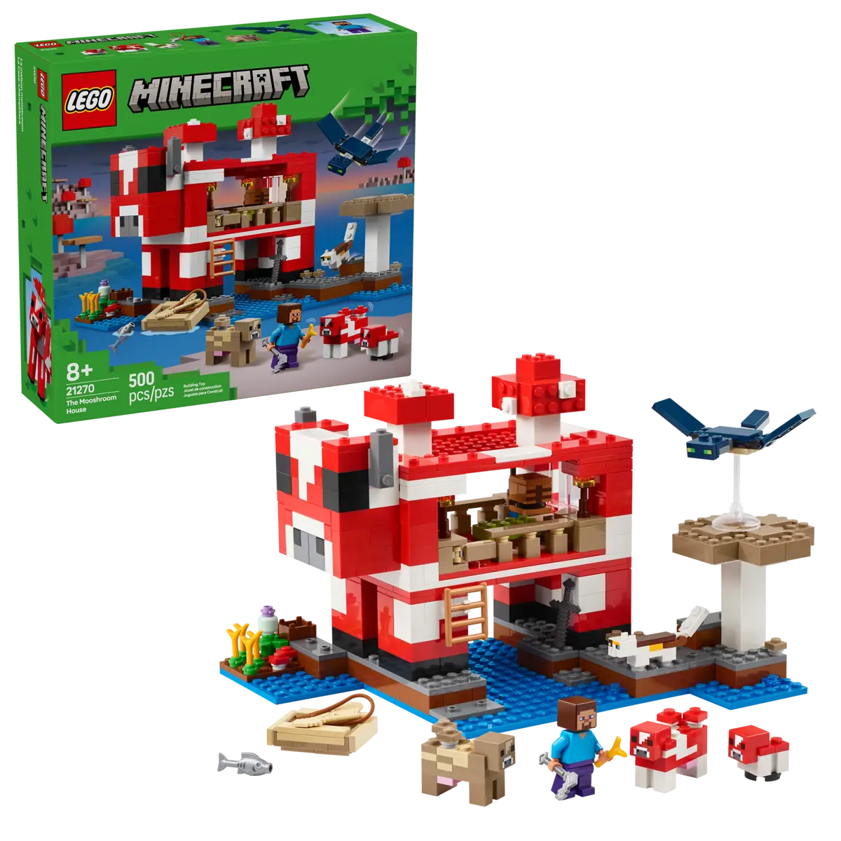 Lego  Minecraft 21270 The Mooshroom House