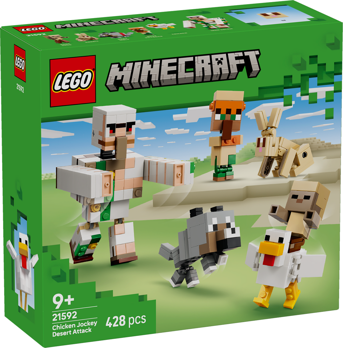 LEGO Minecraft 21592 Chicken Jockey Desert Attack