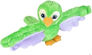 Wild Republic Plush Huggers Green Parrot 20Cm