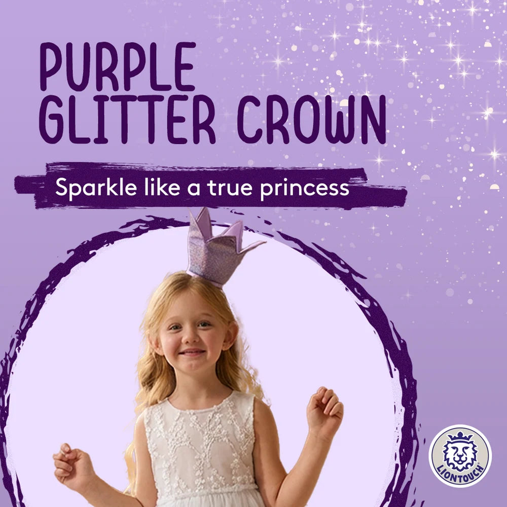 Liontouch  Princess Crown, 13 Cm, Glittering Purple