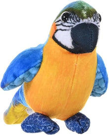 Wild Republic Plush Rainforest Bird Blue And Yellow Macaw 11.5Cm