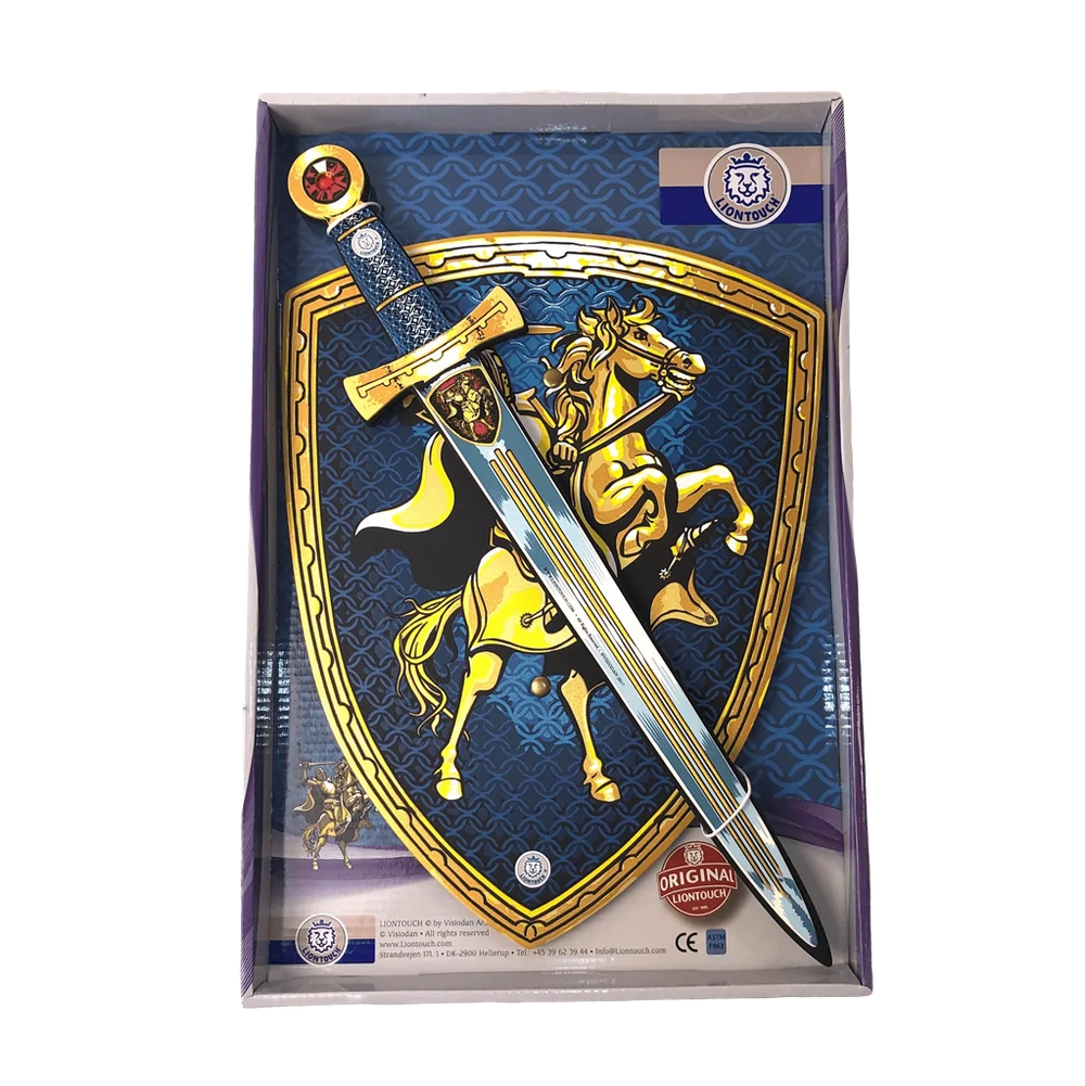 Liontouch  Knight Gift Set, Knight On Horseback, Small Sword And Shield