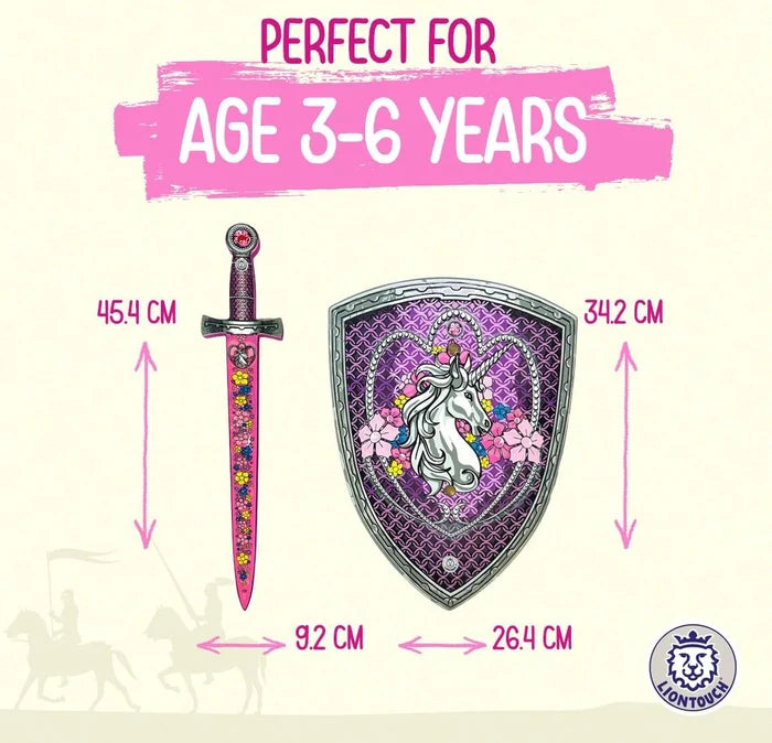 Liontouch  Princess Gift Set, Unicorn, Small Sword And Shield