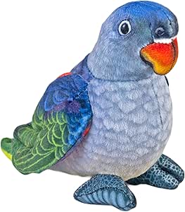 Wild Republic Plush Rainforest Bird Blue Rumped Parrot 11.5Cm