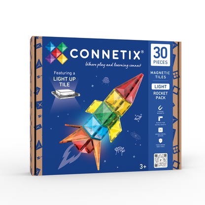 Connetix Tiles Light Rocket Pack 30 pc