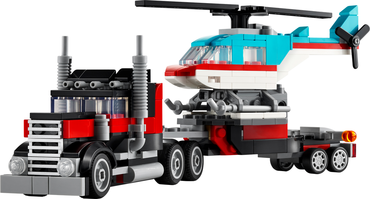 LEGO Creator 31146 Flatbed Truck with Helicopter