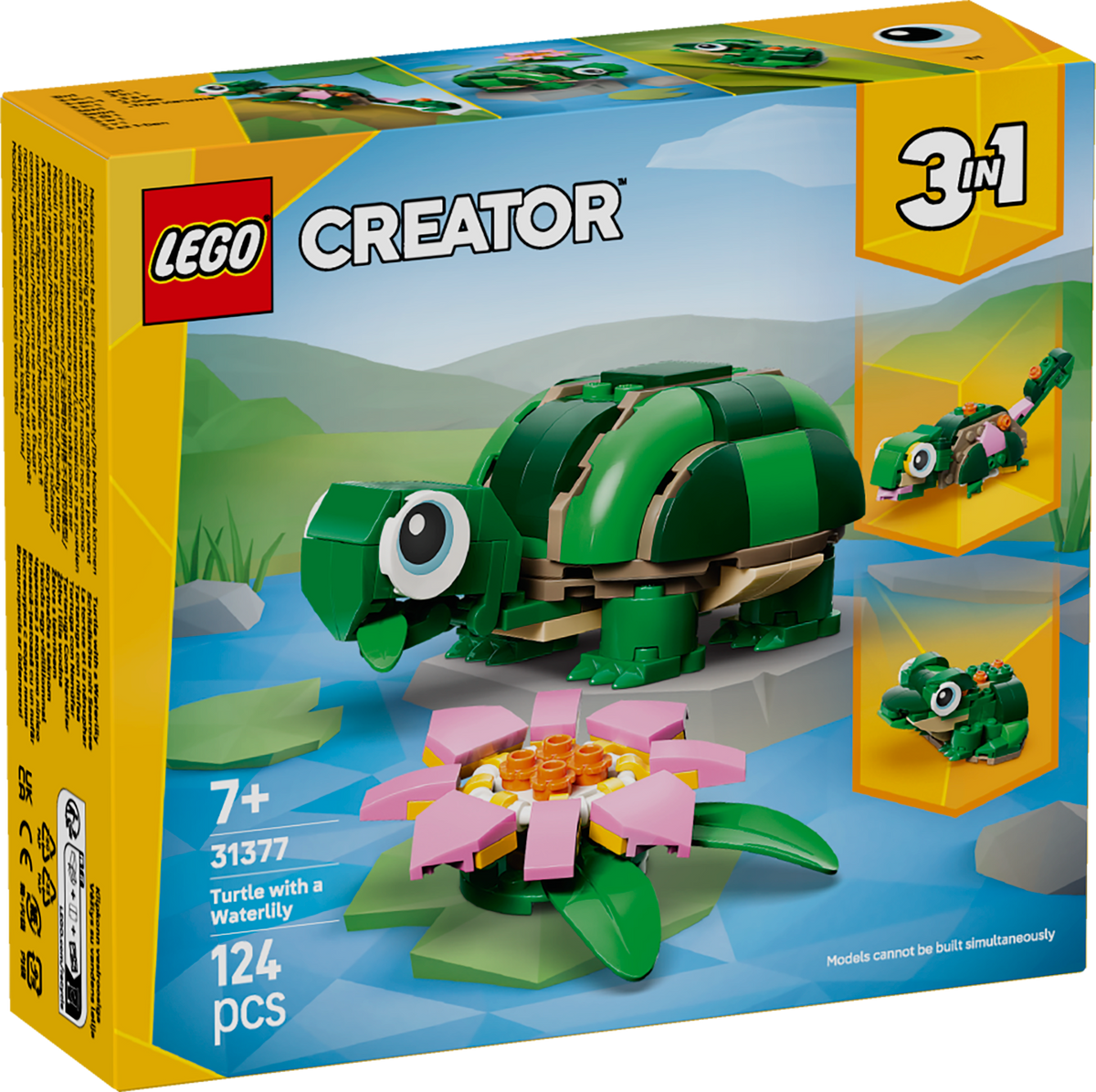 LEGO Creator 31377 Turtle with a Water Lily Flower