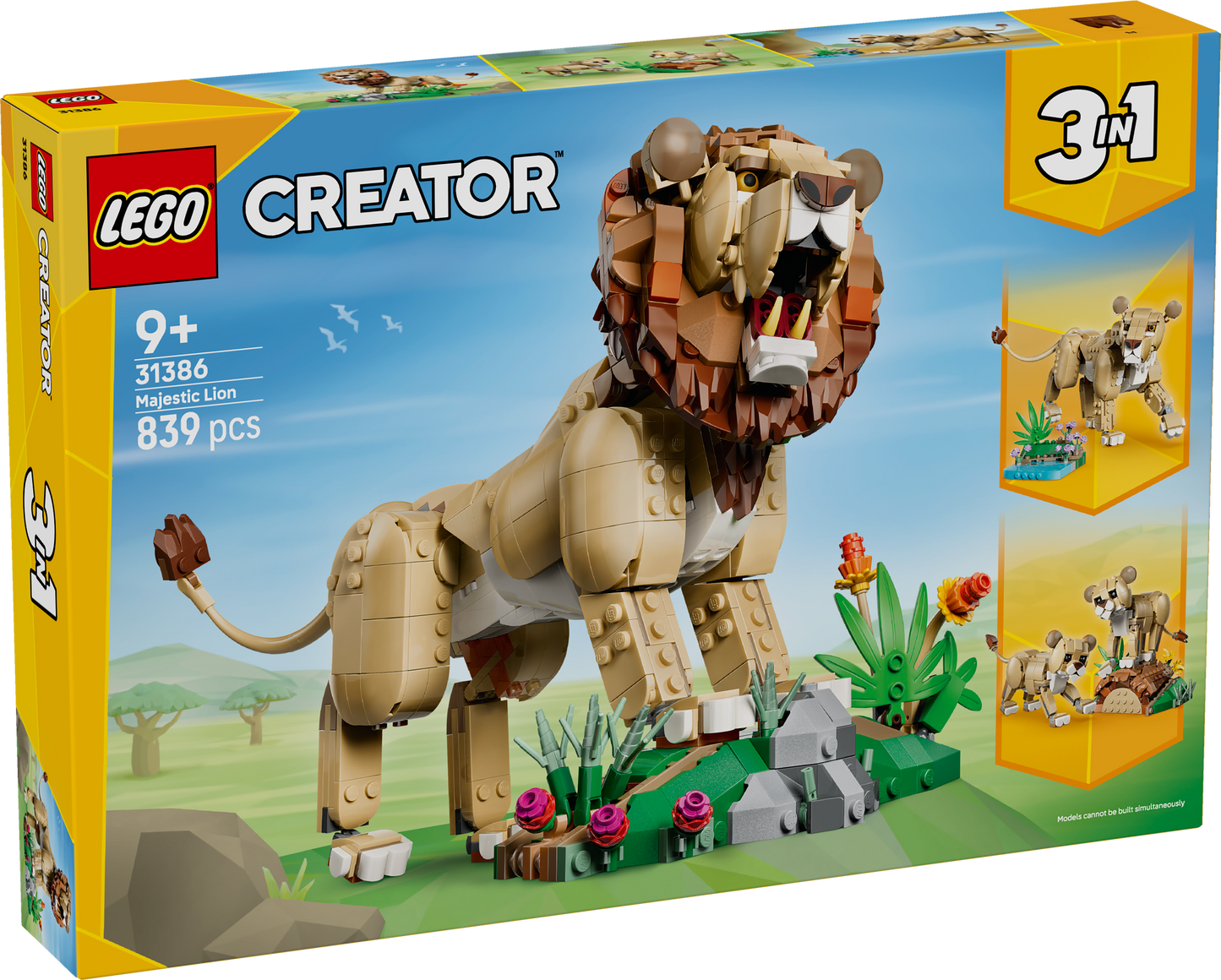 LEGO Creator 31386 Wild Animals: Majestic Lion