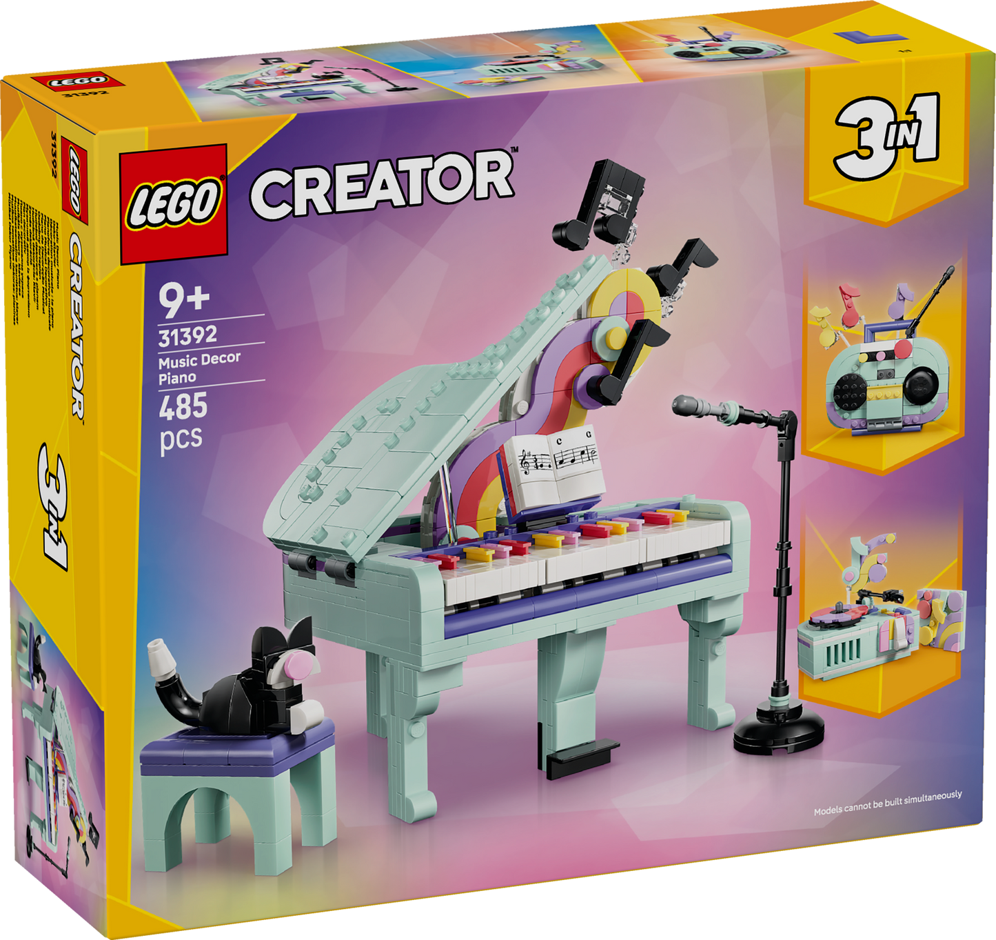 LEGO Creator 31392 Music Decor Piano with Cat