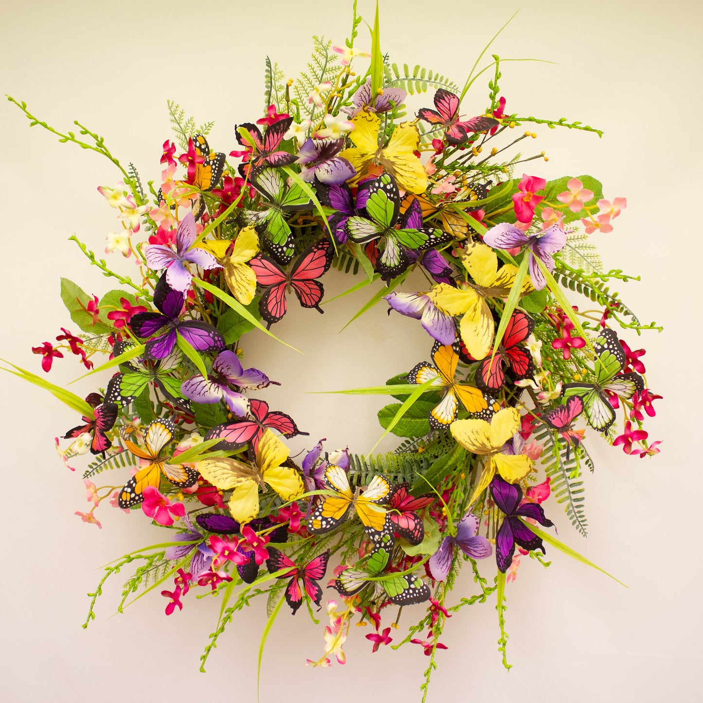 Enchante Butterfly Large Wreath 60cms
